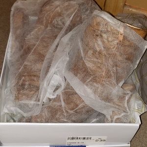 Suede peep-toe heels